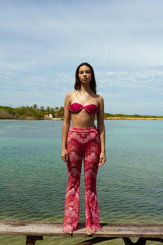'Fuchsia Flare' Pants